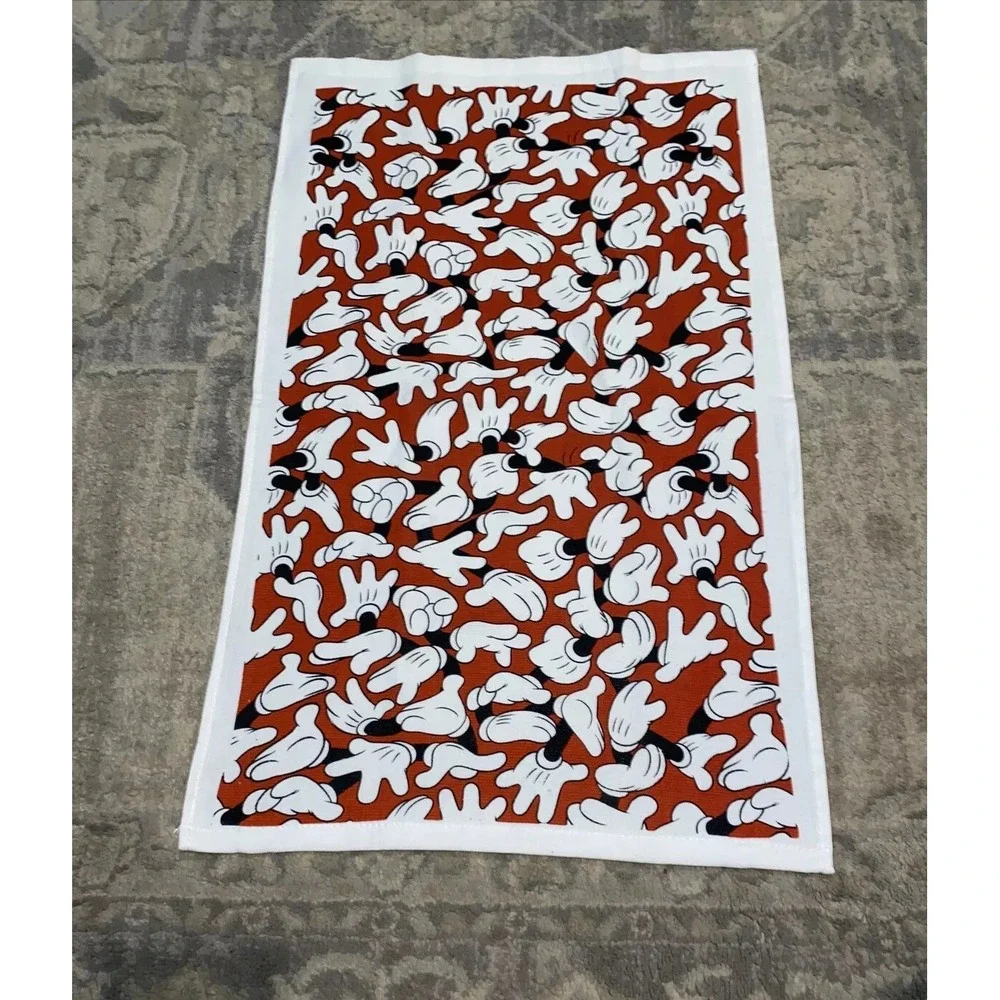 NWOT Disney Mickey Mouse‎ HANDS Kitchen Dish Hand Towel Red Black
